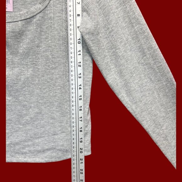 Wild Fable - Women's Long Sleeve T-Shirt - Grey - Extra Large - Picture 6 of 13